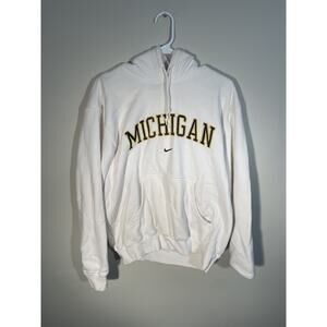 Michigan Wolverines Nike Center Swoosh NCAA Pullover Hoodie Sweatshirt S
